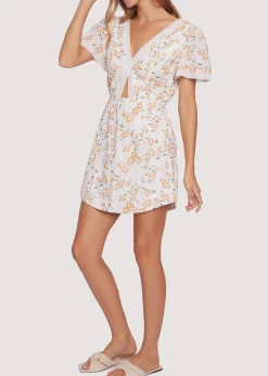 Lost + Wander Dresses*Acropolis Hills Mini Dress WHITE-ORANGE-FLORAL