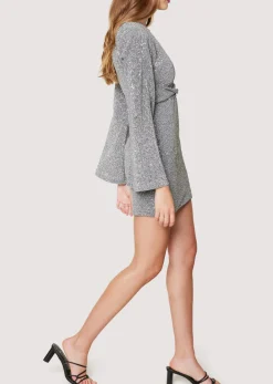 Lost + Wander Dresses*After Party Mini Dress PEWTER