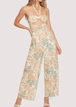 Lost + Wander Romper and Jumpsuits*Anafi Palm Jumpsuit IVORY