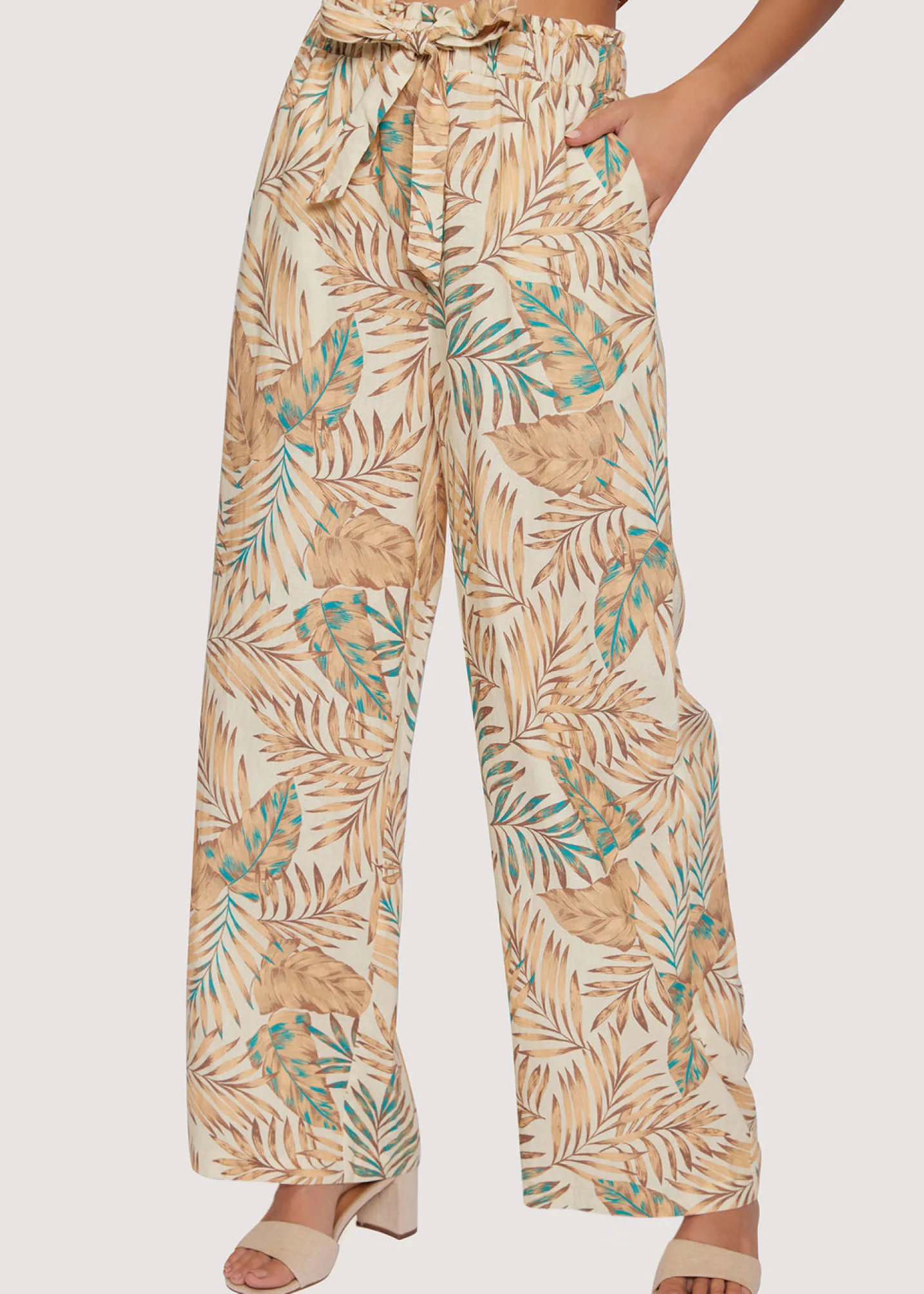 Lost + Wander Pants and Shorts*Anafi Palm Pants IVORY