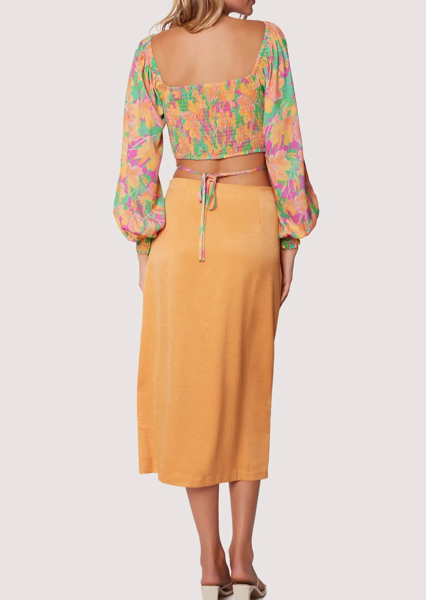 Lost + Wander Skirts* Sunset Midi Skirt APRICOT