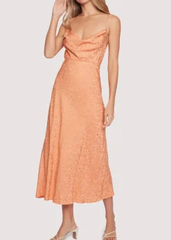 Lost + Wander Dresses*Beach Peach Midi Dress PEACH-ORANGE