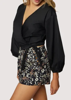 Lost + Wander Tops*Before Dawn Wrap Top BLACK