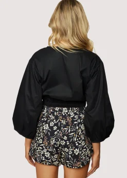 Lost + Wander Tops*Before Dawn Wrap Top BLACK