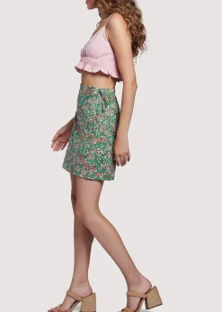 Lost + Wander Skirts*Big Sur Mini Skirt GREENFLORAL