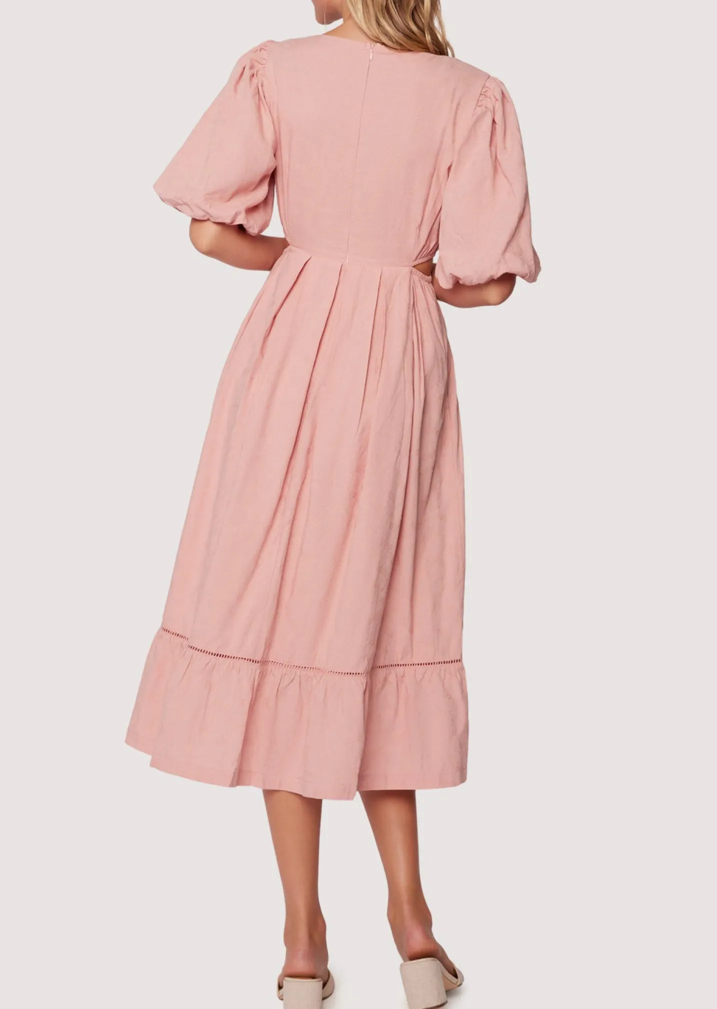 Lost + Wander Dresses*Bird Song Midi Dress BLUSH-PINK