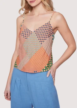 Lost + Wander Tops*Blissful Mesa Cami Top ORANGE-MULTI