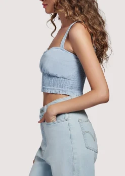 Lost + Wander Tops* Lagoon Crop Top BLUE