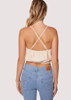 Lost + Wander Tops*Brunch Affair Crop Top CREAM
