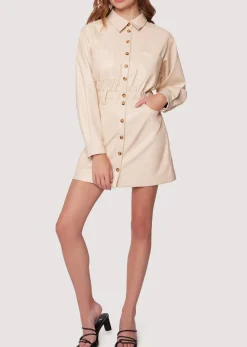 Lost + Wander Dresses*Brunch Affair Shirt Dress CREAM