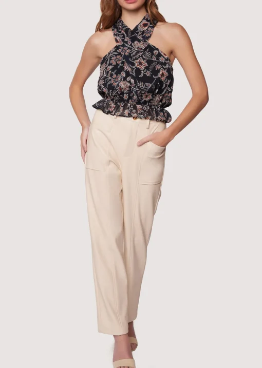 Lost + Wander Sets*Brunch Affair Straight Leg Pants CREAM