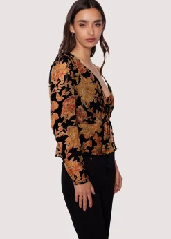 Lost + Wander Tops*Cabin Hideaway Top BLACK-FLORAL
