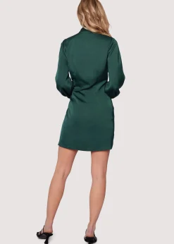 Lost + Wander Dresses*Calla Green Wrap Mini Dress CALLA-GREEN