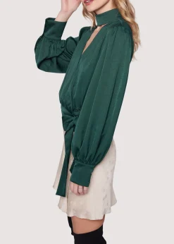 Lost + Wander Tops*Calla Green Wrap Top CALLA-GREEN