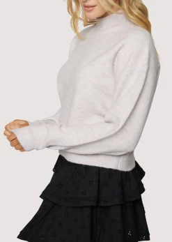 Lost + Wander Sweaters*Cassie Mock Neck PASTEL-MELANGE