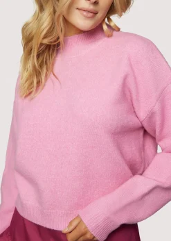 Lost + Wander Sweaters*Cassie Mock Neck Sweater PINK