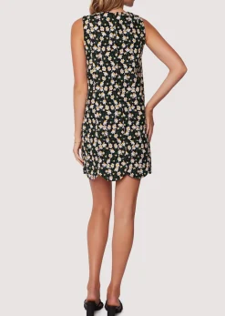 Lost + Wander Dresses*Chamomile Hills Mini Shift Dress BLACK-WHITE-FLORAL