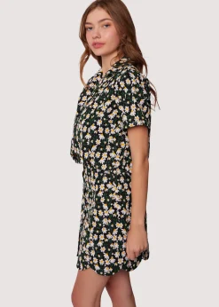 Lost + Wander Tops*Chamomile Hills Short Sleeve Top BLACK-WHITE-FLORAL