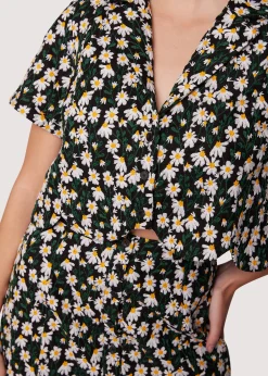 Lost + Wander Sets*Chamomile Hills Short Sleeve Top BLACK-WHITE-FLORAL