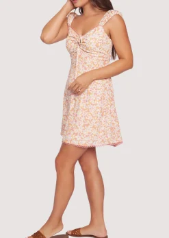Lost + Wander Dresses*Coastal Daisies Mini Dress ORANGE-WHITE