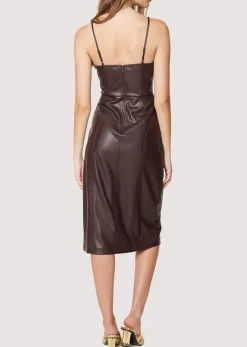 Lost + Wander Dresses*Cold Brew Midi Dress DARKBROWN