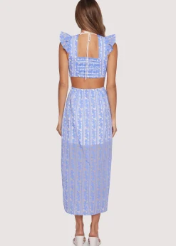 Lost + Wander Dresses*Crete Escape Maxi Dress BLUE-WHITE-FLORAL