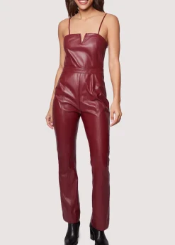 Lost + Wander Romper and Jumpsuits*Crimson Holly Jumpsuit MERLOT