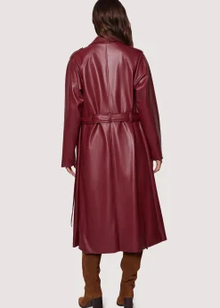 Lost + Wander Outerwear*Crimson Holly Trench Coat MERLOT