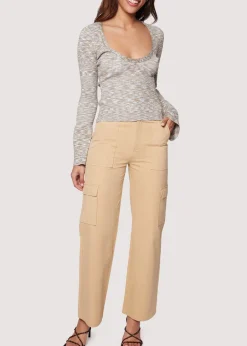 Lost + Wander Sets*Daryn Bell Sleeve Sweater AGAVE