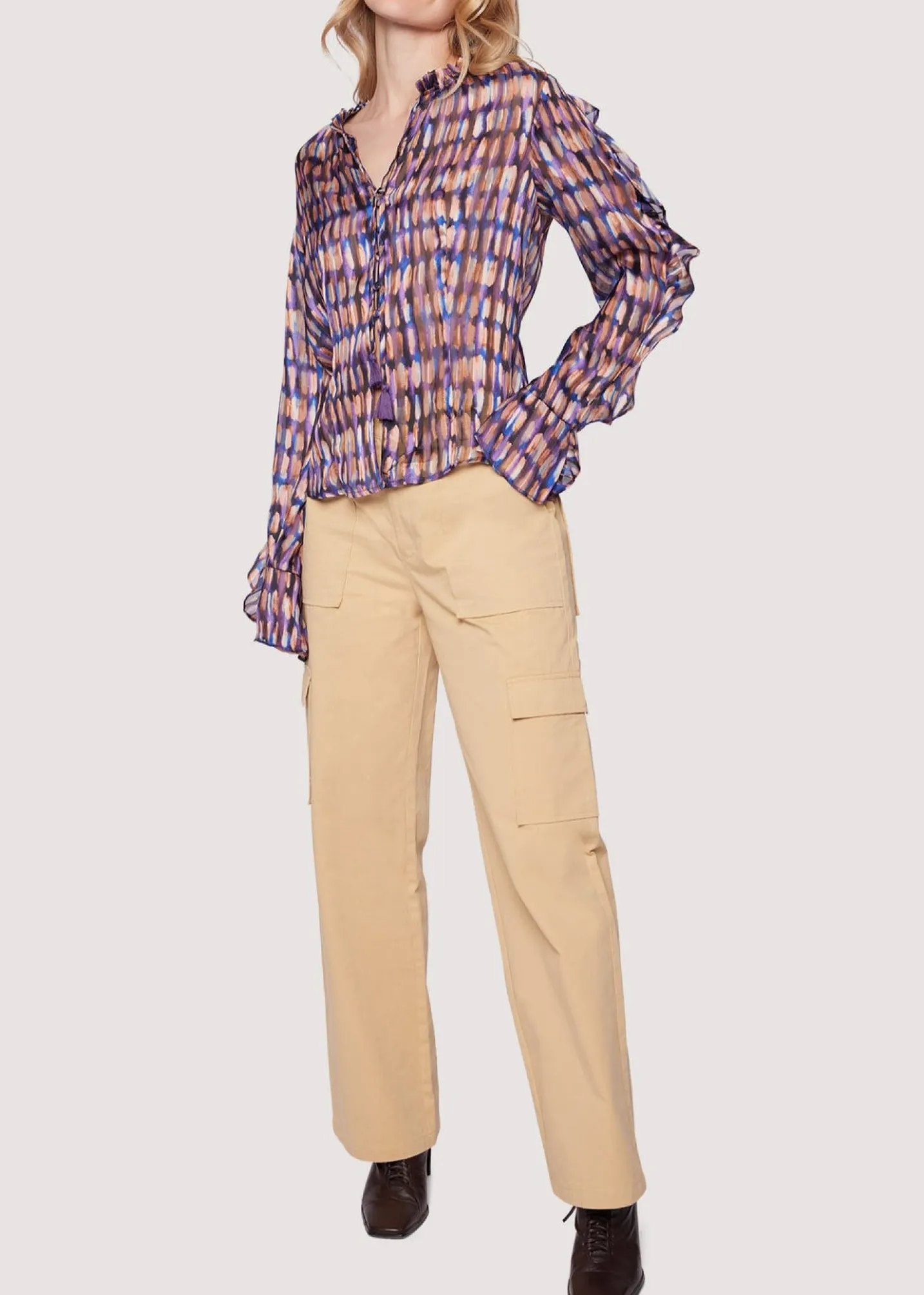 Lost + Wander Tops*Dream Light Top PURPLEBLACK