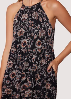 Lost + Wander Dresses*Eclipse Of The Heart Maxi Dress BLACK-CREAM-FLORAL
