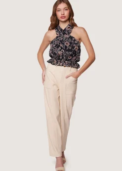 Lost + Wander Sets*Eclipse Of The Heart Top BLACK-CREAM-FLORAL