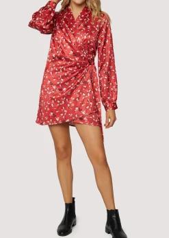 Lost + Wander Dresses*Falling In Love Mini Dress RED WHITE FLORAL