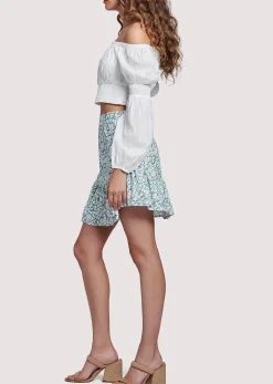 Lost + Wander Skirts*First Kiss Mini Skirt OILBLUE