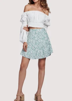 Lost + Wander Skirts*First Kiss Mini Skirt OILBLUE