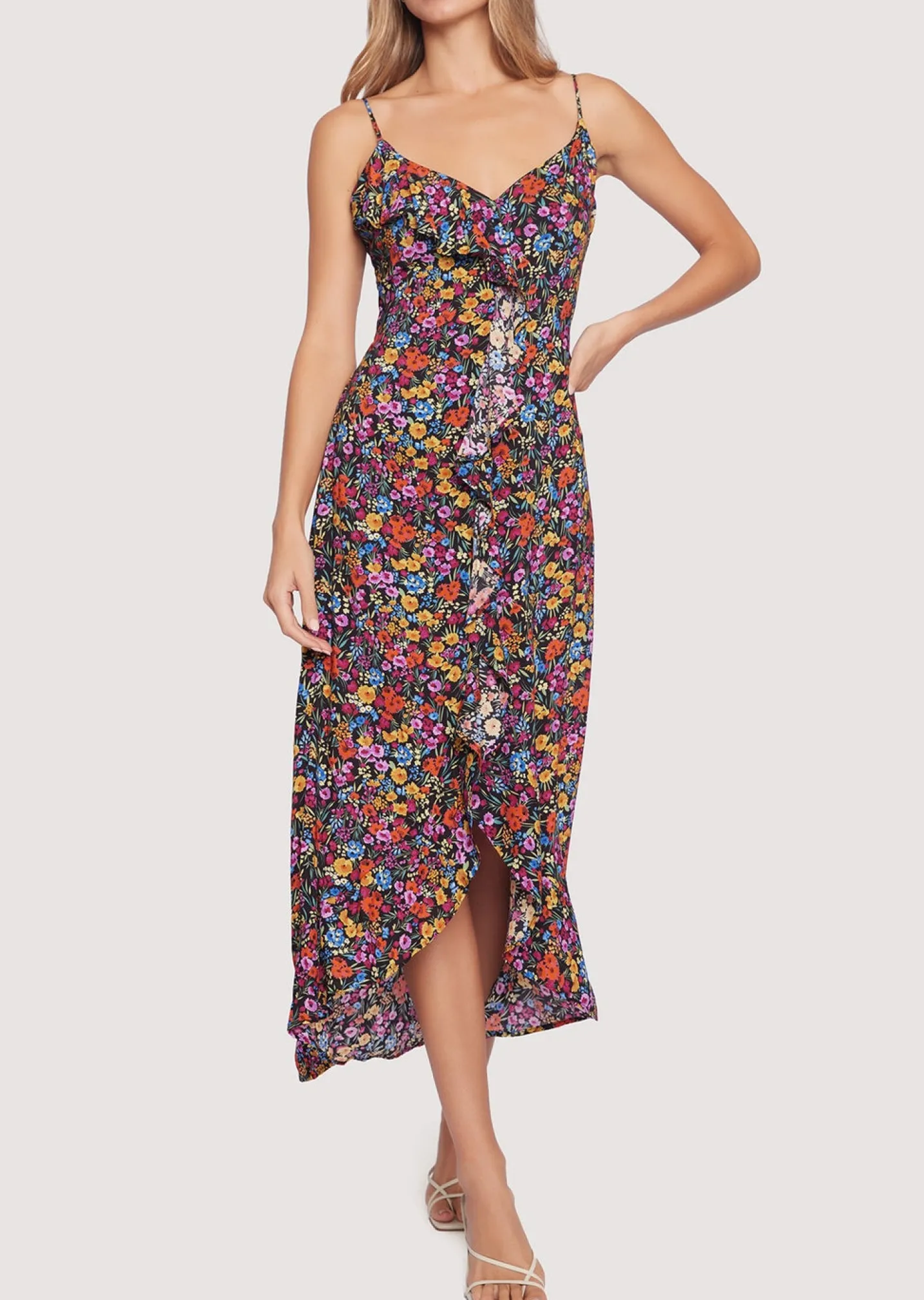 Lost + Wander Dresses*Flora Garden Maxi Dress BLACK-LAVENDER