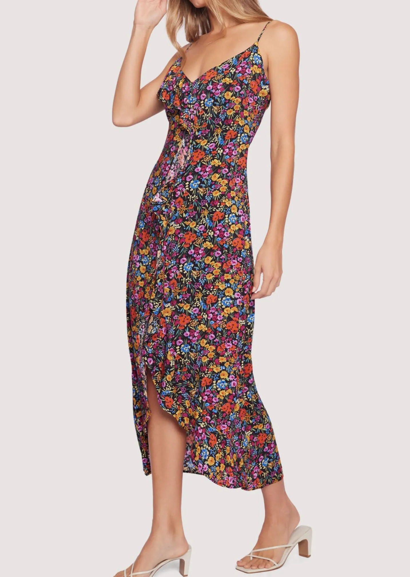 Lost + Wander Dresses*Flora Garden Maxi Dress BLACK-LAVENDER