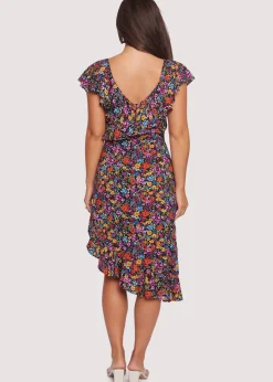 Lost + Wander Dresses*Flora Garden Midi Dress BLACK-LAVENDER