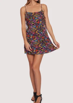 Lost + Wander Dresses*Flora Garden Mini Dress BLACK-LAVENDER