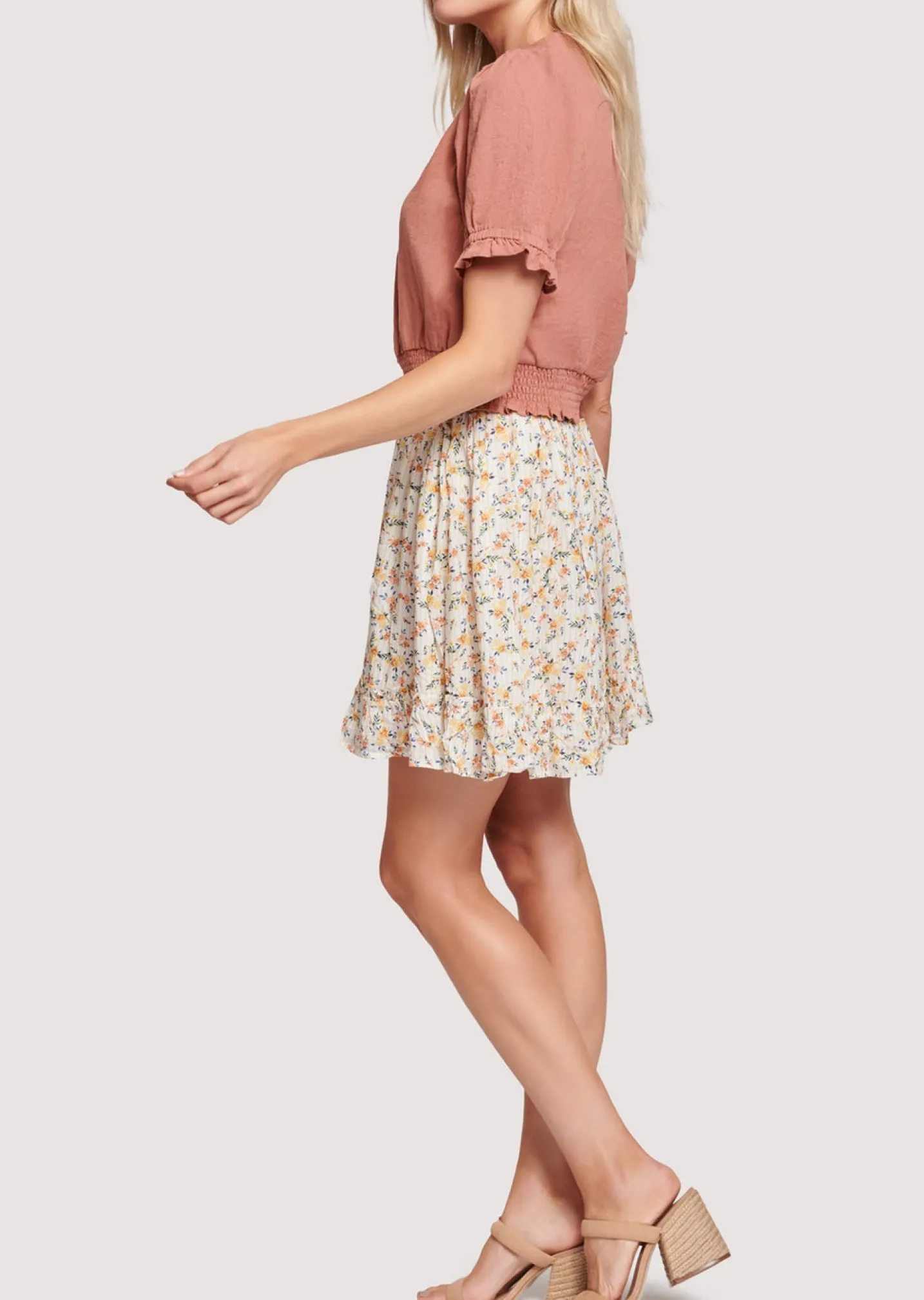 Lost + Wander Skirts*Floral Occasion Mini Skirt
