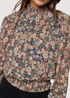 Lost + Wander Tops*Flower Power Top NAVY-FLORAL