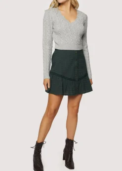 Lost + Wander Skirts*Forest Jewel Mini Skirt DARK-GREEN