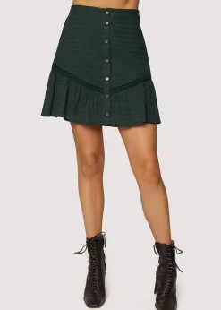 Lost + Wander Skirts*Forest Jewel Mini Skirt DARK-GREEN