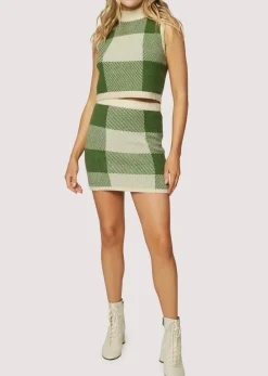 Lost + Wander Tops*Forest School Crop Top FOREST GINGHAM