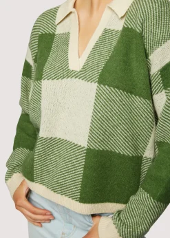 Lost + Wander Tops*Forest School Long Sleeve Top FOREST GINGHAM