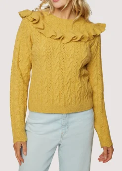 Lost + Wander Sweaters*Gracie Ruffle Top BUTTERSCOTCH