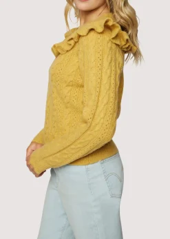 Lost + Wander Sweaters*Gracie Ruffle Top BUTTERSCOTCH