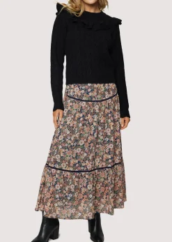 Lost + Wander Sweaters*Gracie Ruffle Top BLACK