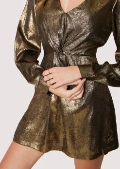 Lost + Wander Dresses*Heart Of Gold Mini Dress BLACK-GOLD