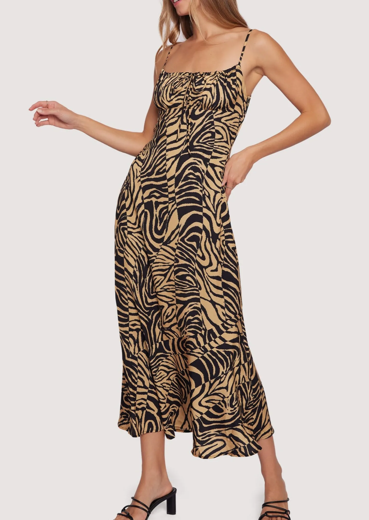 Lost + Wander Dresses*Helena Love Maxi Dress BLACK-TAN